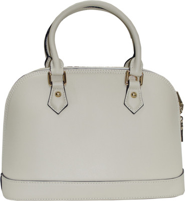 

Soft kiss Women Evening/Party White Genuine Leather Hand-held Bag