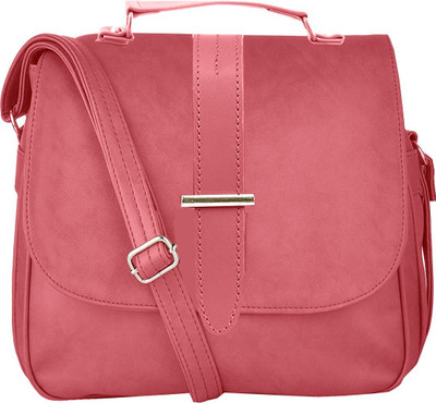 

BUY FOR CHANGE LLP Women Casual, Formal Pink PU Sling Bag