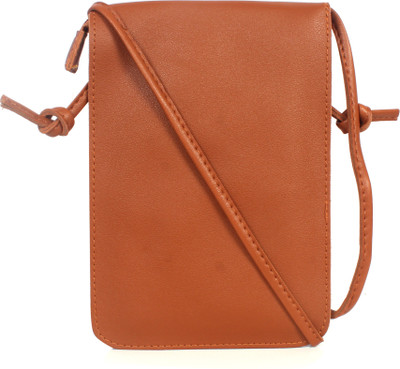 

b4bags Women Casual Tan Leatherette Sling Bag