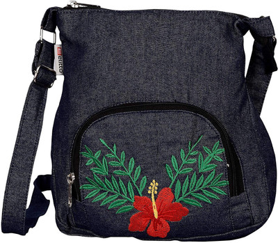 

Elitto Women Casual Blue Denim Sling Bag