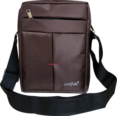 

Costfide Men & Women Casual, Sports Brown Nylon Sling Bag