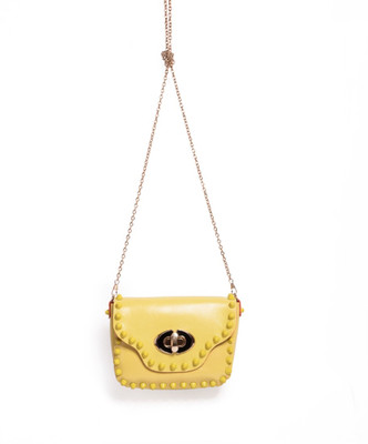 

Little Hip Boutique Girls Casual Yellow PU Sling Bag