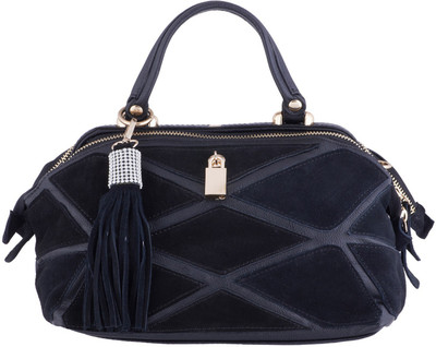 

Soft kiss Women Evening/Party Black Genuine Leather Hand-held Bag