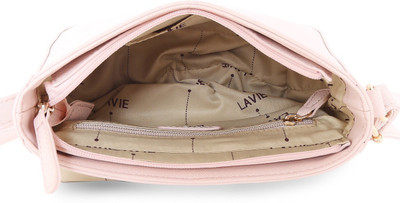 

Lavie Women Casual Pink Polyester Sling Bag