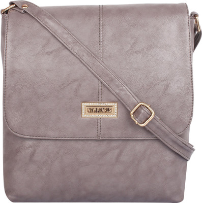 

Indian Fashion Women Casual Grey PU Sling Bag