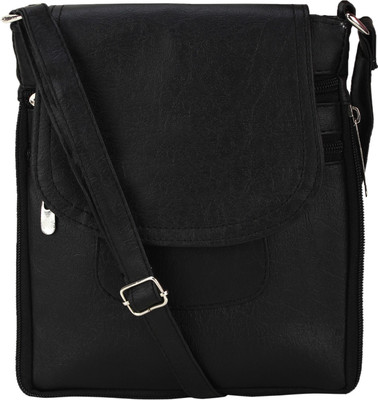 

BumBart Collection Women Evening/Party, Formal Black Leatherette Sling Bag