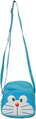 

High Valley Fashion Women Casual Blue Genuine Leather Sling Bag