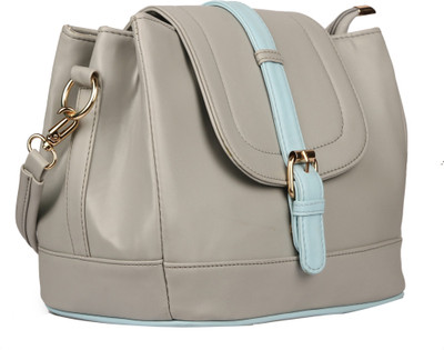 

Dewberries Women Evening/Party, Casual, Formal Grey PU Sling Bag
