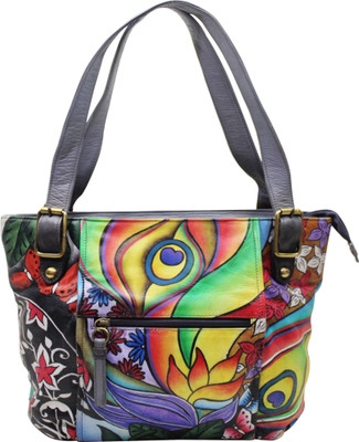 

Shankar Produce Women Casual Multicolor Genuine Leather Shoulder Bag