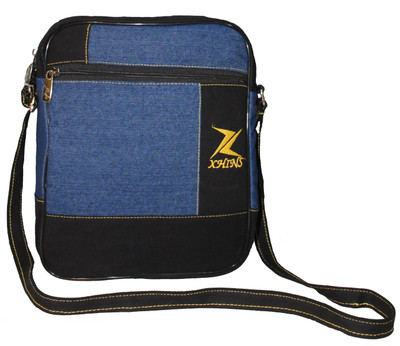 

XHINS Men Casual Blue, Black Denim Sling Bag, Black;blue
