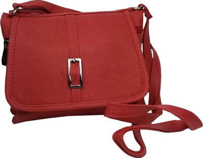 

Lelys Women Casual Red PU Sling Bag