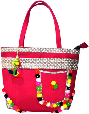 

Saffronworld Women Formal, Evening/Party Pink Canvas Shoulder Bag