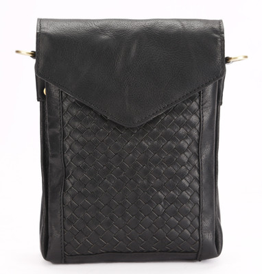 

Koza Women Evening/Party, Casual, Formal Black Genuine Leather Sling Bag