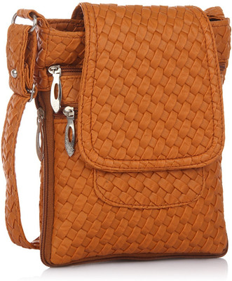 

Utsukushii Women Casual Tan PU Sling Bag