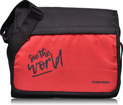 

Adamson Women Casual Red, Black Polyester Sling Bag, Black;red