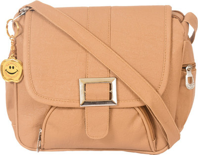 

Beets Collection Women Evening/Party Beige PU Sling Bag