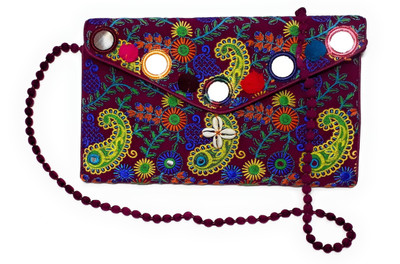 

Unique Fashion Women Evening/Party Multicolor Velvet Sling Bag
