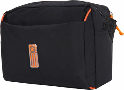 

EzeeLives Men Casual Black Synthetic Fabric Messenger Bag