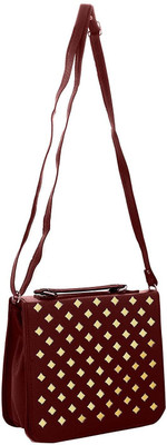 

BUY FOR CHANGE LLP Women Casual, Formal Brown PU Sling Bag