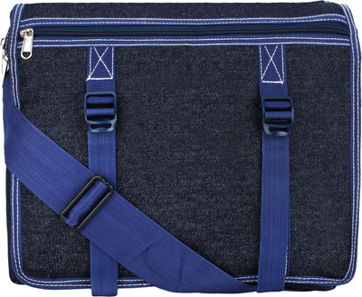 

BumBart Collection Men & Women Casual Blue Denim Messenger Bag