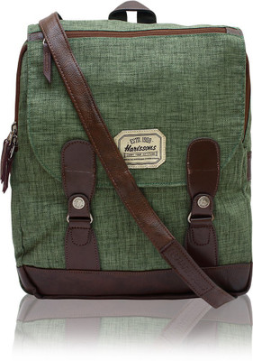 

Harissons Men Casual Green Polyester Sling Bag