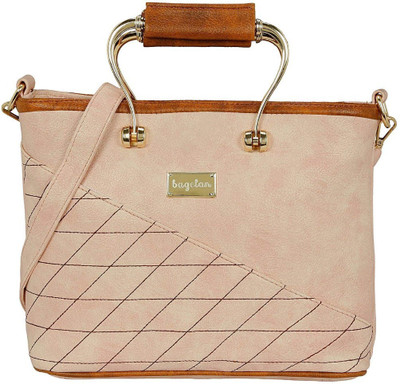 

Bagclan Women Casual Beige Genuine Leather Sling Bag