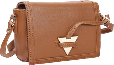 

Bagkok Women Casual Tan PU Sling Bag