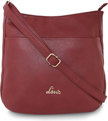 

Lavie Women Formal Maroon Polyester Sling Bag