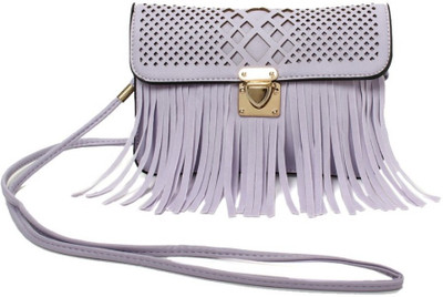 

Little Hip Boutique Girls Casual Purple PU Sling Bag