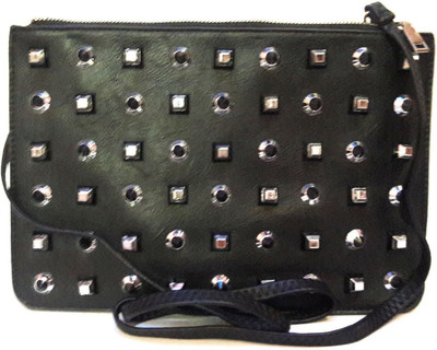 

CrazyHut Women Casual, Evening/Party Black PU Sling Bag
