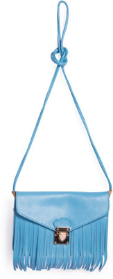 

Little Hip Boutique Girls Casual Blue PU Sling Bag