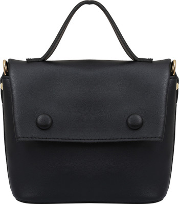 

Urban Myna Women Casual Black PU Hand-held Bag