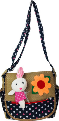 

Lelys Women Casual Blue, Brown Cotton Sling Bag