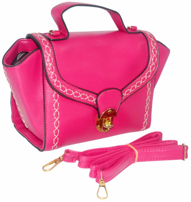 

MINAAR Women Evening/Party, Casual, Formal Pink Leatherette Sling Bag