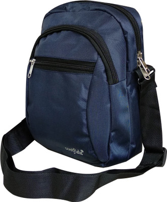 Costfide Women Casual Blue Nylon Sling Bag