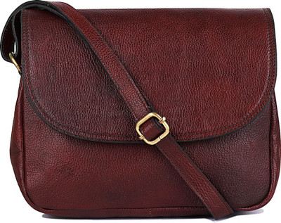 

AFRE Women Casual, Formal Brown Genuine Leather Sling Bag