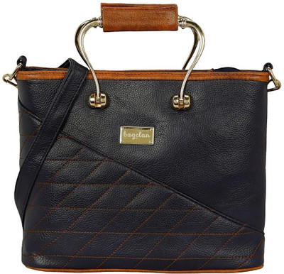 

Bagclan Women Casual Black Genuine Leather Sling Bag