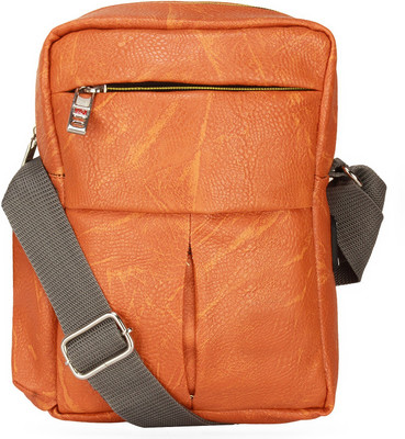 

BumBart collection Women Casual Orange Leatherette Sling Bag
