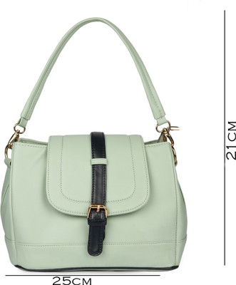 

Johan&keith Women Casual, Formal Green, Black PU Sling Bag, Black;green