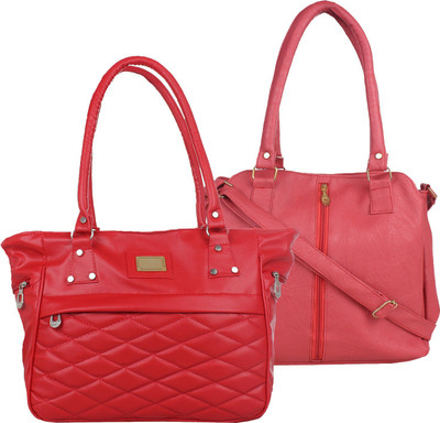 

Element Cart Women Evening/Party, Casual Red, Pink PU Sling Bag, Pink;red