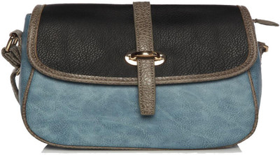 

Addons Women Casual Black, Blue PU Sling Bag