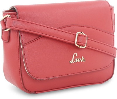 

Lavie Women Casual Pink Polyester Sling Bag