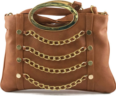 

Ferishta Women Evening/Party Brown Rexine Sling Bag