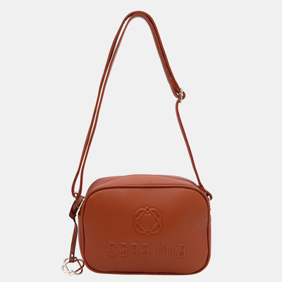 

Cara Mia Women Casual Brown PU Sling Bag