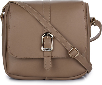 

Craveforit Women Casual, Formal Beige PU Sling Bag