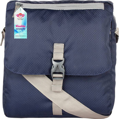 

C4U Men & Women Casual Blue Polyester Sling Bag