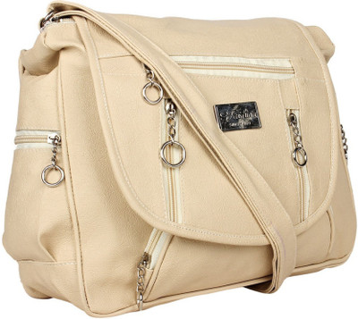 

Govind Women Evening/Party Beige PU Sling Bag