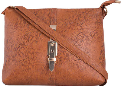 

THE TAN CLAN Women Casual Brown PU Sling Bag