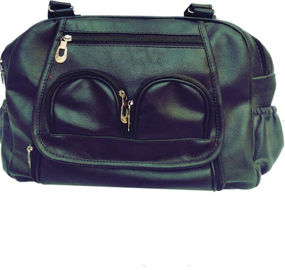 

Fashion Global Women Evening/Party, Casual, Formal Black Synthetic Leather Hand-held Bag