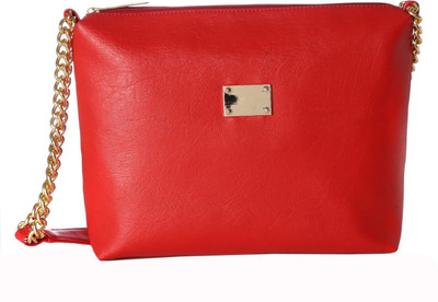 

Utsukushii Women Casual Red PU Sling Bag